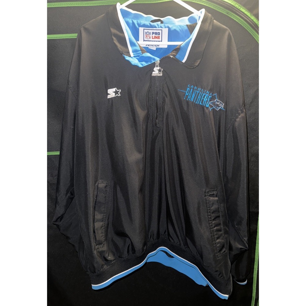 Starter ProLine NFL Carolina Panthers Jacket Pullover‎ Windbreaker 2X VINTAGE